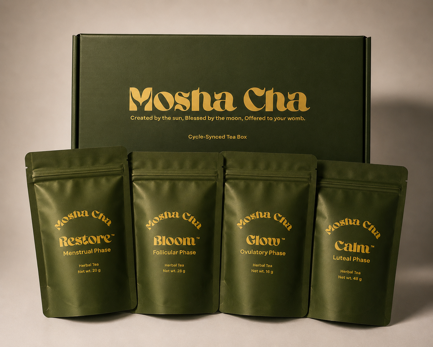 Mosha Monthly Cycle Syncing Tea Subscription™